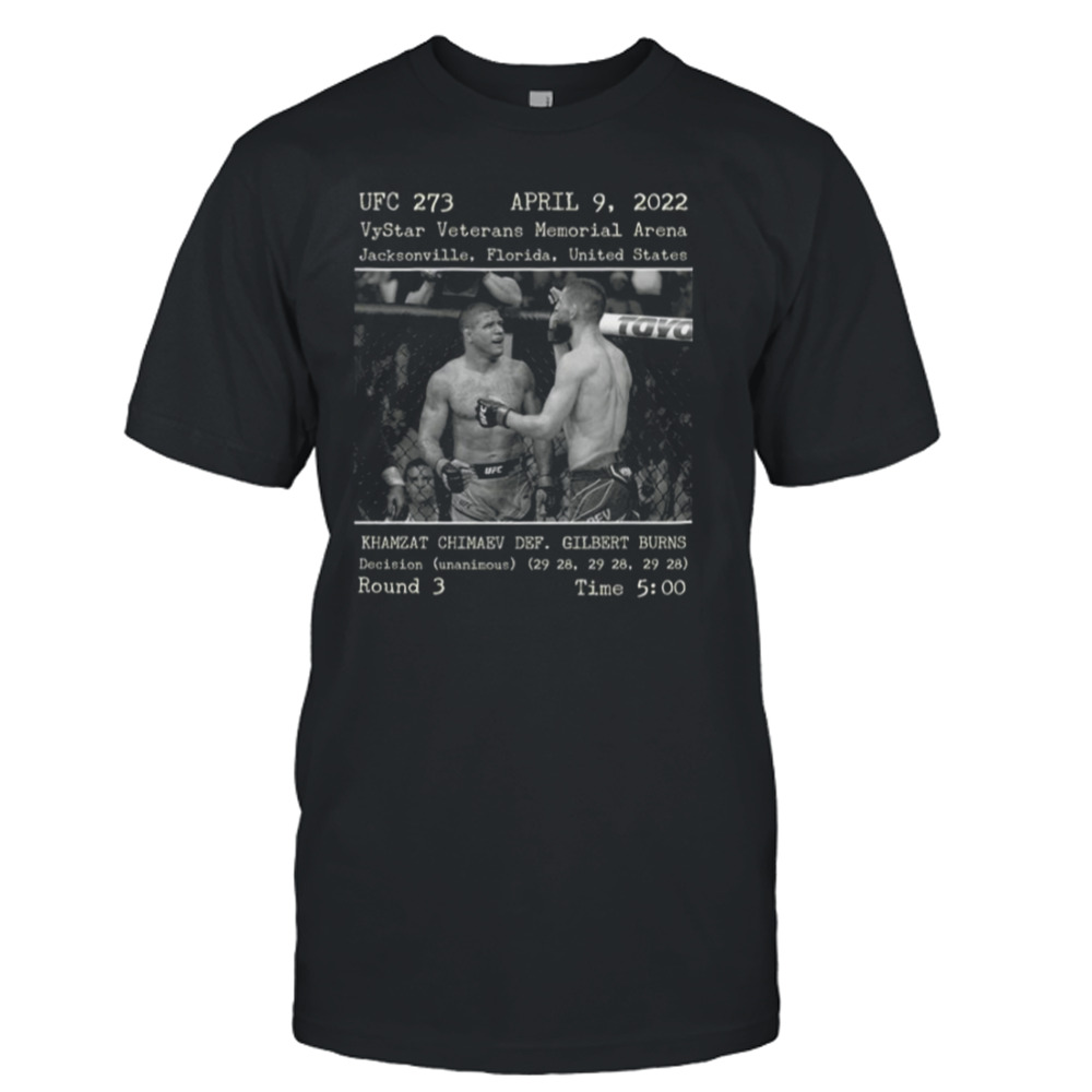 Ufc 273 Khamzat Chimaev Gilbert Burns For Mma Fans shirt