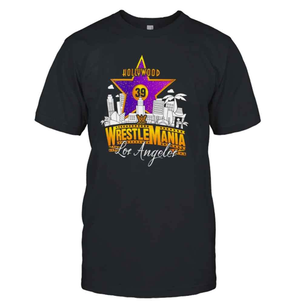 WWE WrestleMania 39 Purple Star Los Angeles shirt