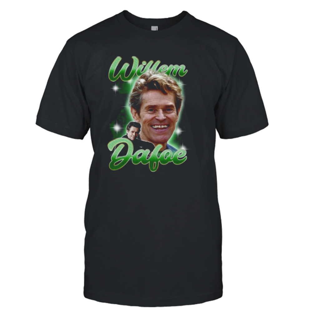 Willem Dafoe 90s Vintage Bootleg Design Green Golbin shirt