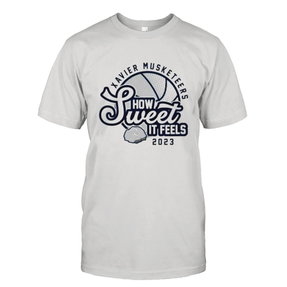 Xavier Musketeers how sweet it feels 2023 shirt