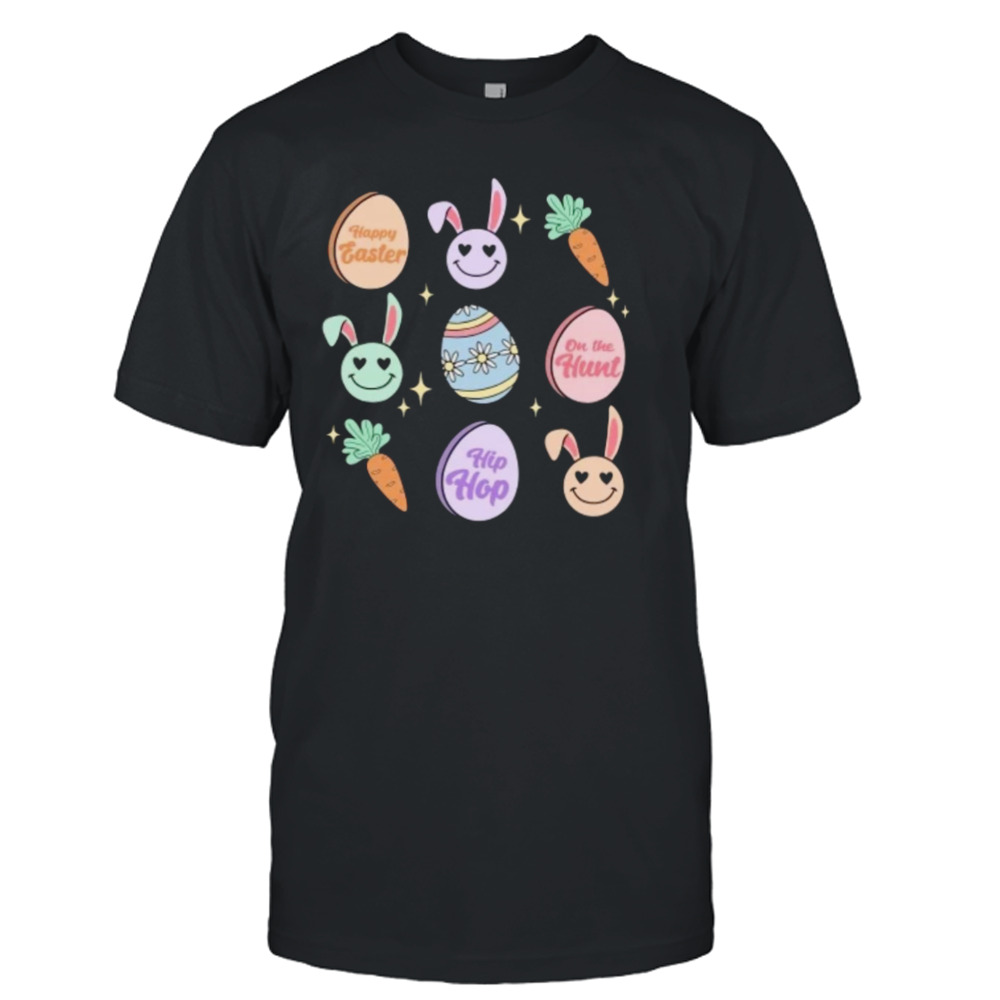 Happy Easter on the Hunt Hip Hop T-shirt