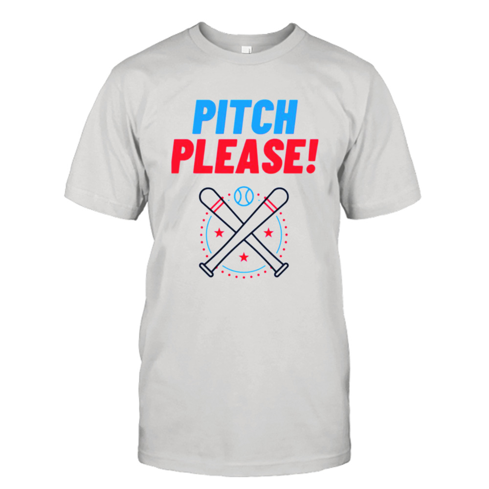 Pitch Please Baseball Logo shirt