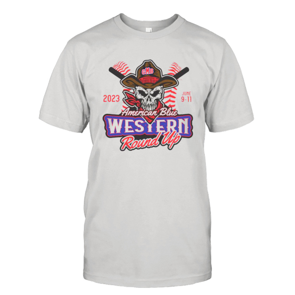 2023 GMB American Blue Western Roundup shirt