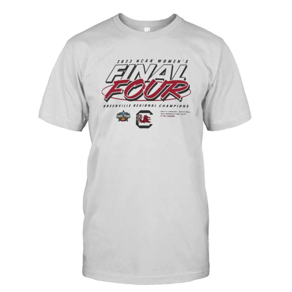 2023 NCAA Women’s Basketball Final Four Greenville Regional Champions South Carolina Gamecocks T-Shirt