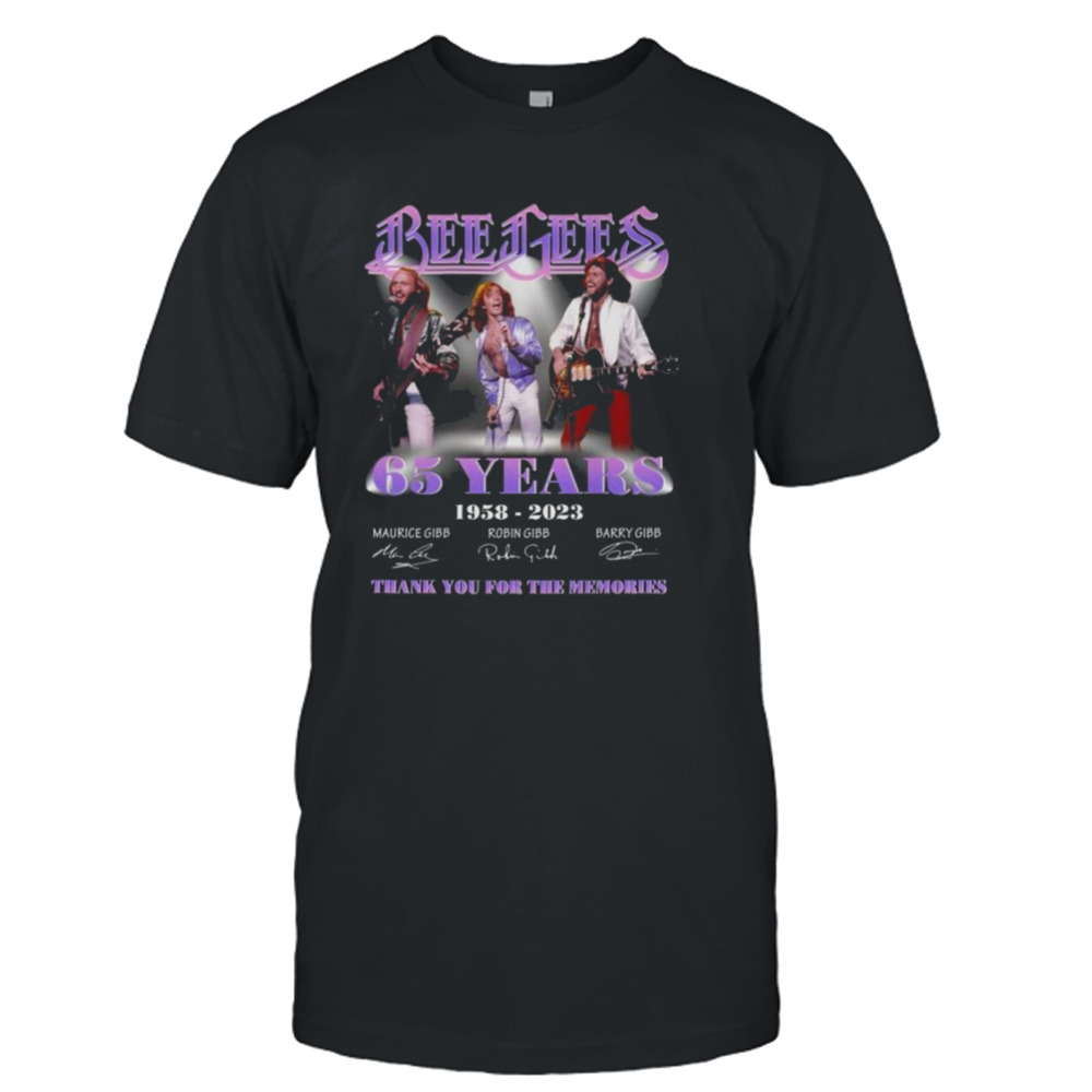 Bee Gees 65 Years 1958 – 2023 Thank You For The Memories Signatures Shirt