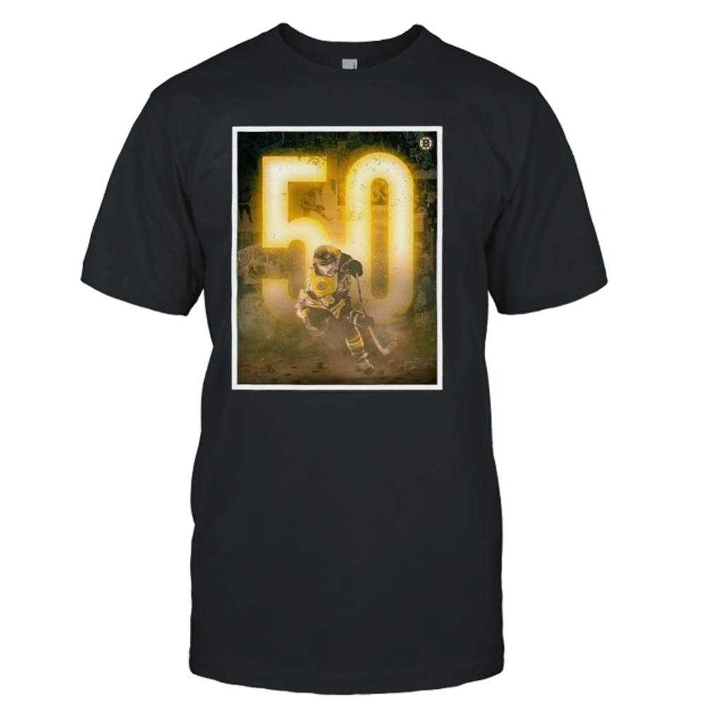 David Pastrnak 50 Goals For Boston Bruins Vintage Shirt