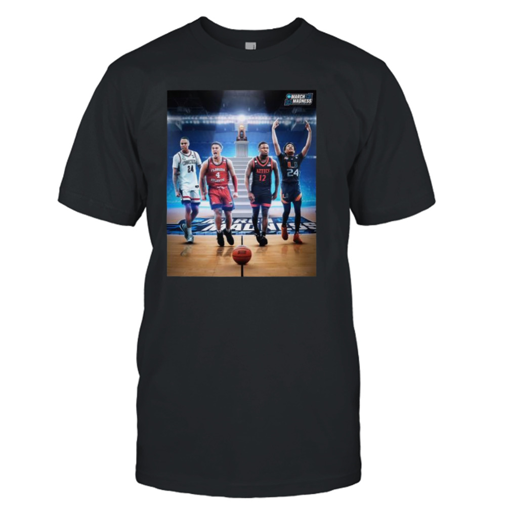 Final Four 2023 Ncaa Men’s March Madness Four Teams Poster Shirt