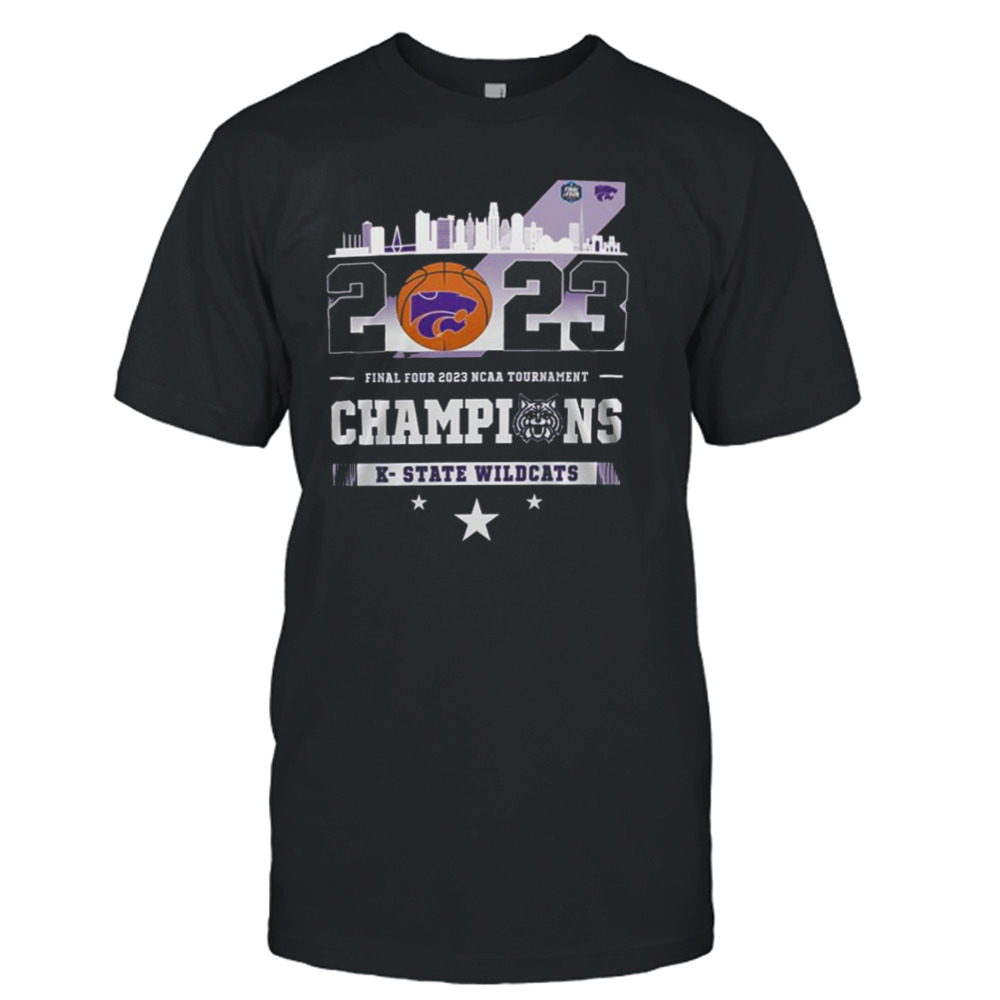 K-State Wildcats City Skyline Final Four 2023 NCAA Tournament Champions shirt