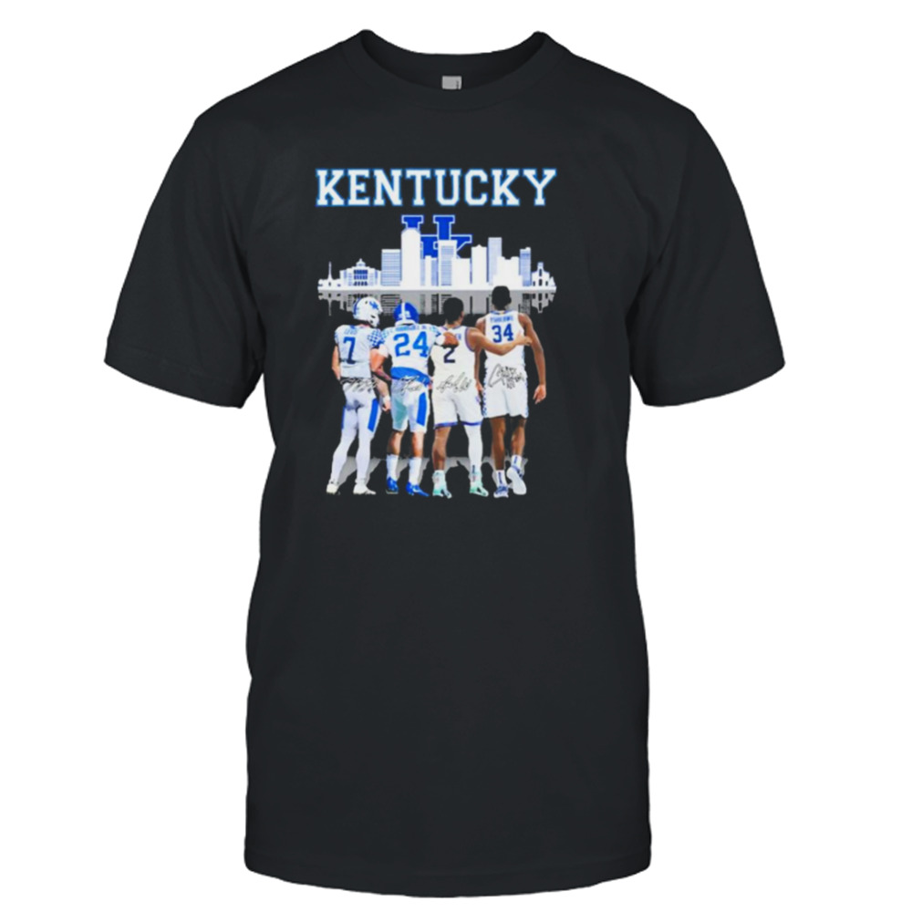 Kentucky City Barion Brown Will Levis Chris Rodriguez Jr. Oscar Tshiebwe Signature Shirt