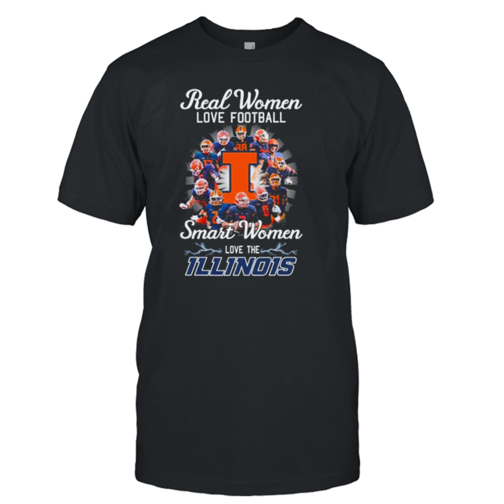 Real Women Love Basketball Teams Smart Women Love The Illinois Shirt