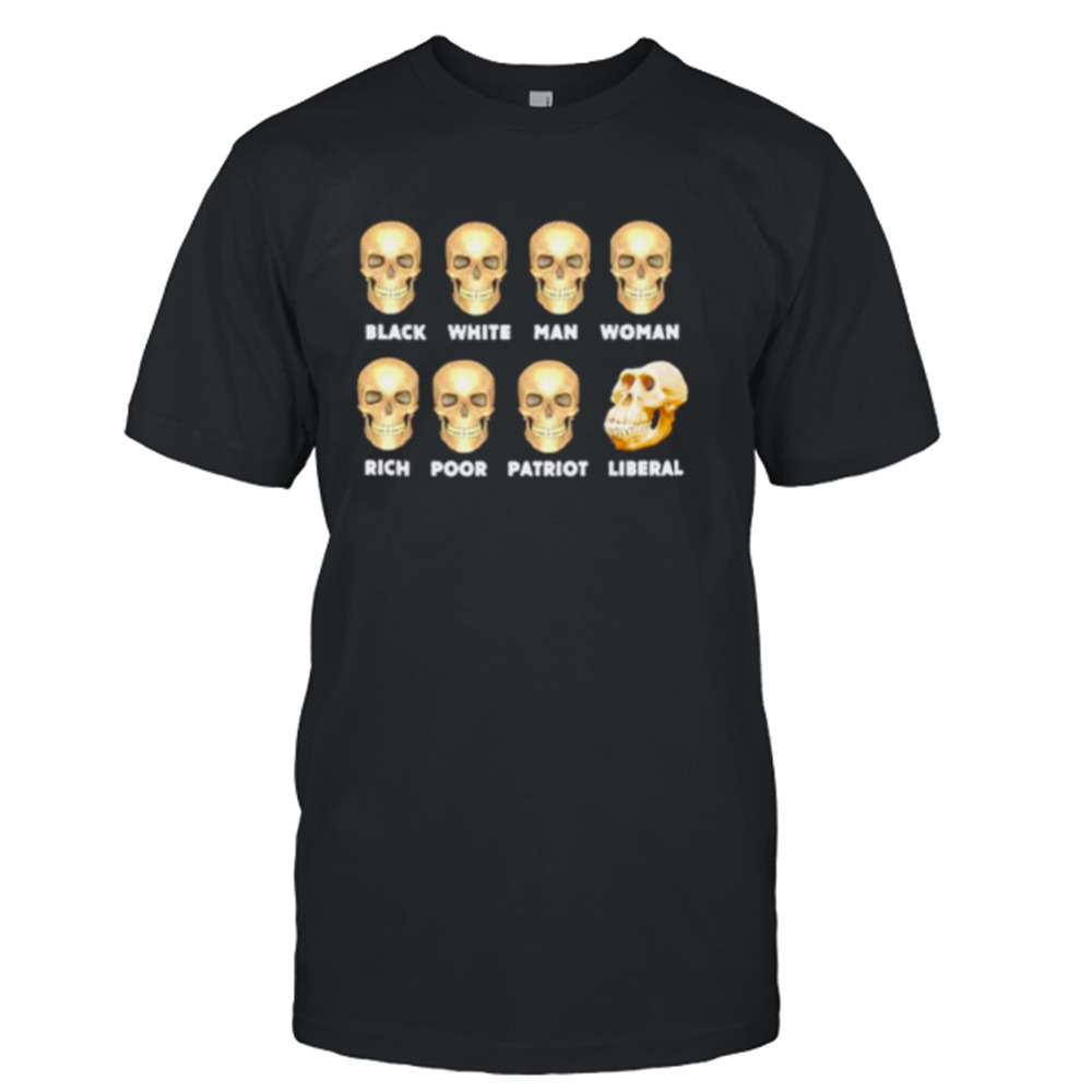 Skull face liberal monkey shirt