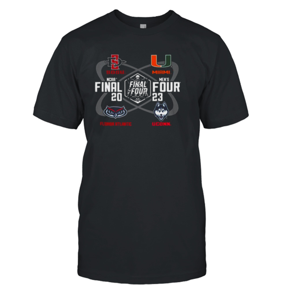 2023 SDSU Final Four SD Interlock Four Teams shirt