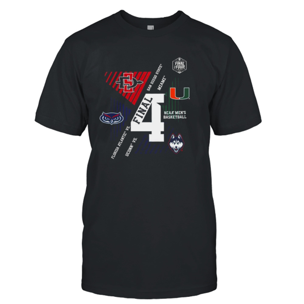 4 teams 2023 Final Four final group logo shirt