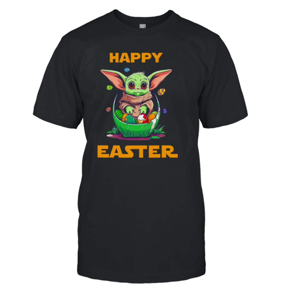 Baby Yoda Happy easter star wars shirt