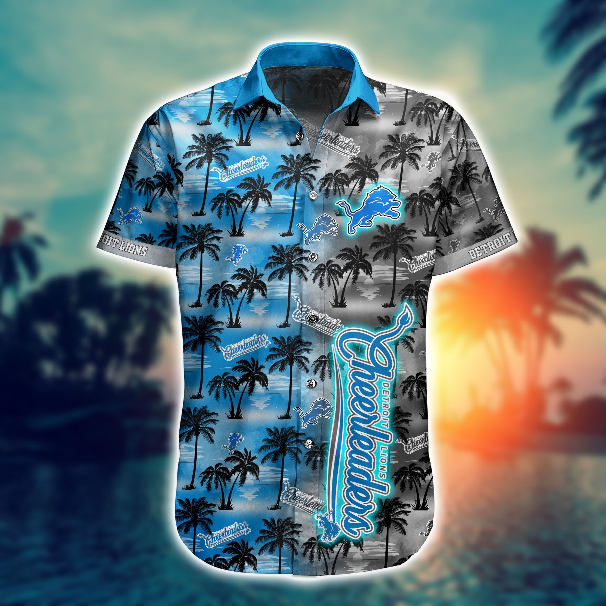 Detroit Lions Hawaiian Shirt Nfl Detroit Lions Tropical Hawaiian