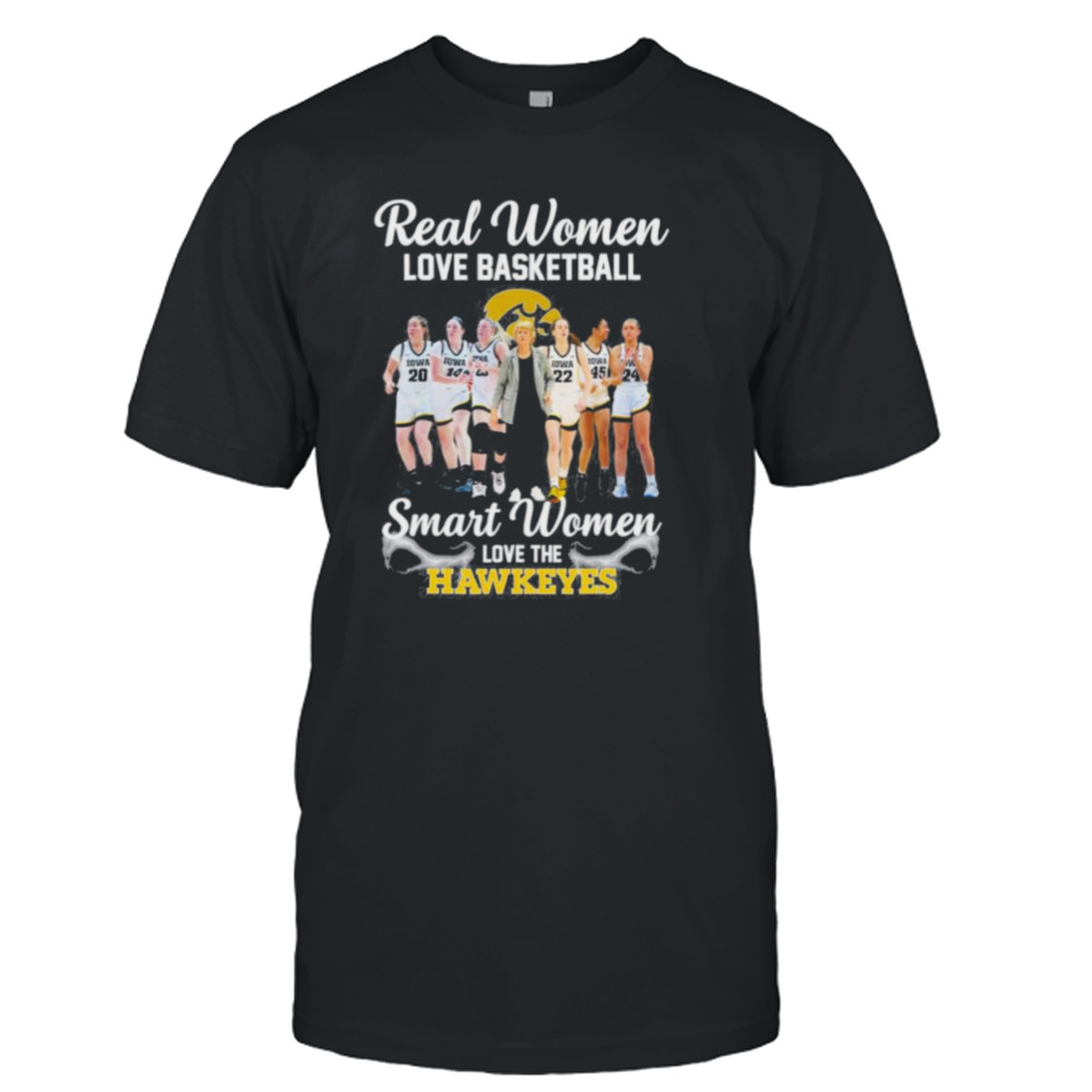 Real Women Love Basketball Smart Women Love The Hawkeyes Women’s Basketball 2023 Shirt