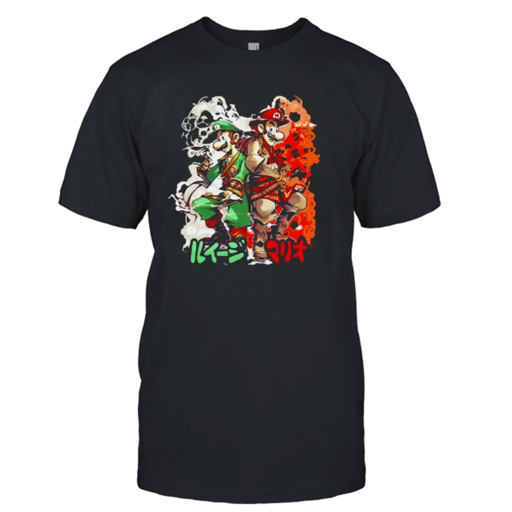 luigi and mario samurai shirt