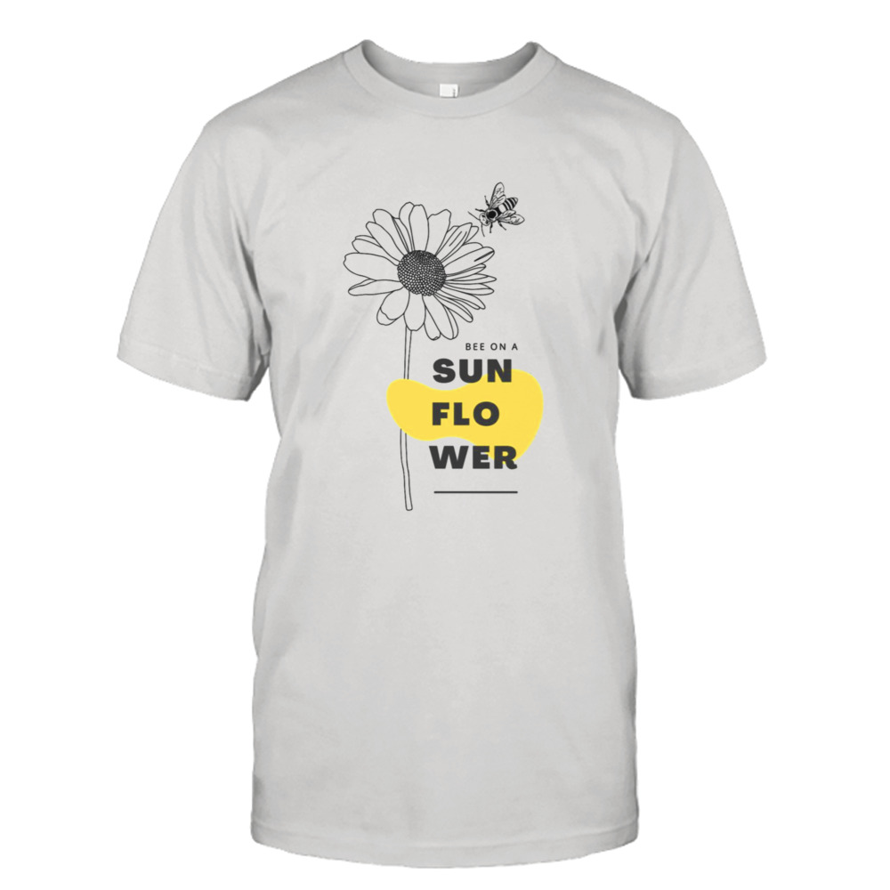 Bee On A Sunflower Drawing shirt