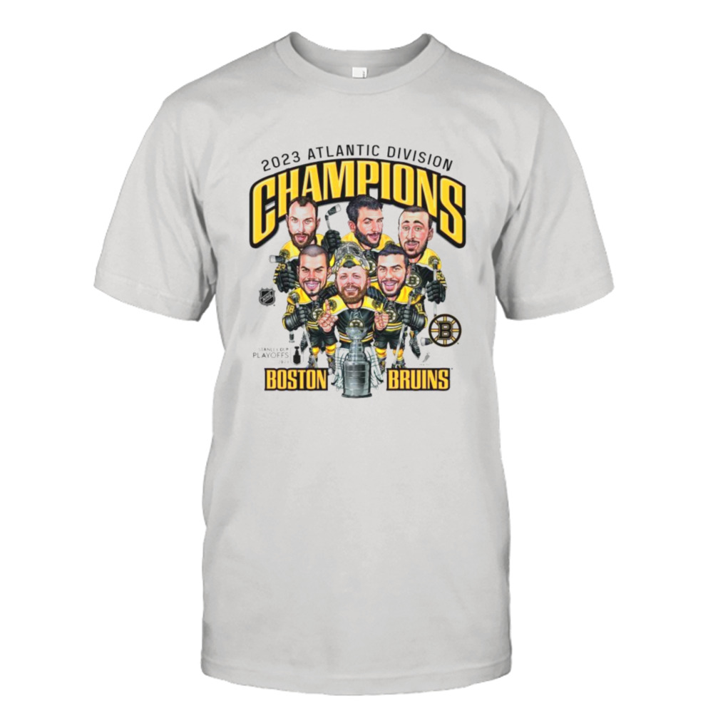 Boston Bruins 2022-2023 Atlantic Division Champions Caricatures Shirt