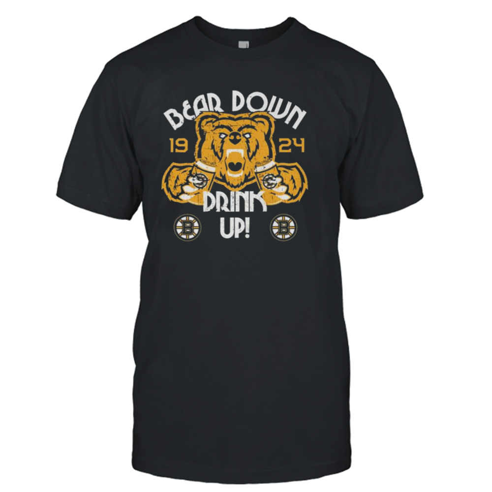 Boston Bruins Bear Down Drink Up 1924 Shirt