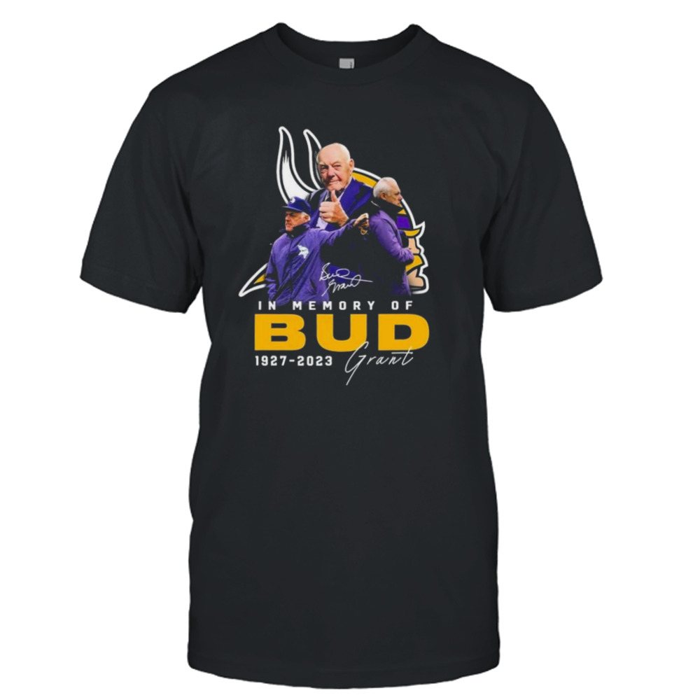 In Memory Of Coach Bud Grant 1927-2023 Signature Shirt