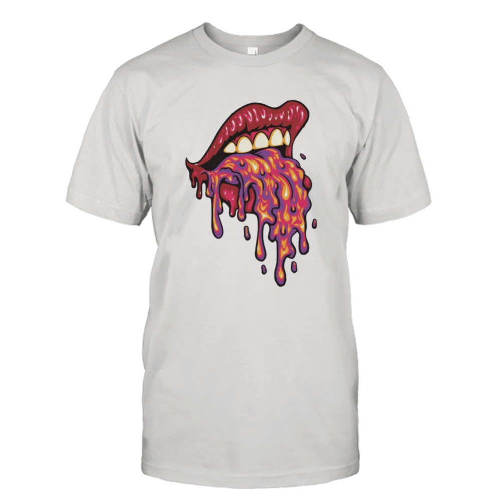 Lava Emerging Of Girl’s Mouth Shirt