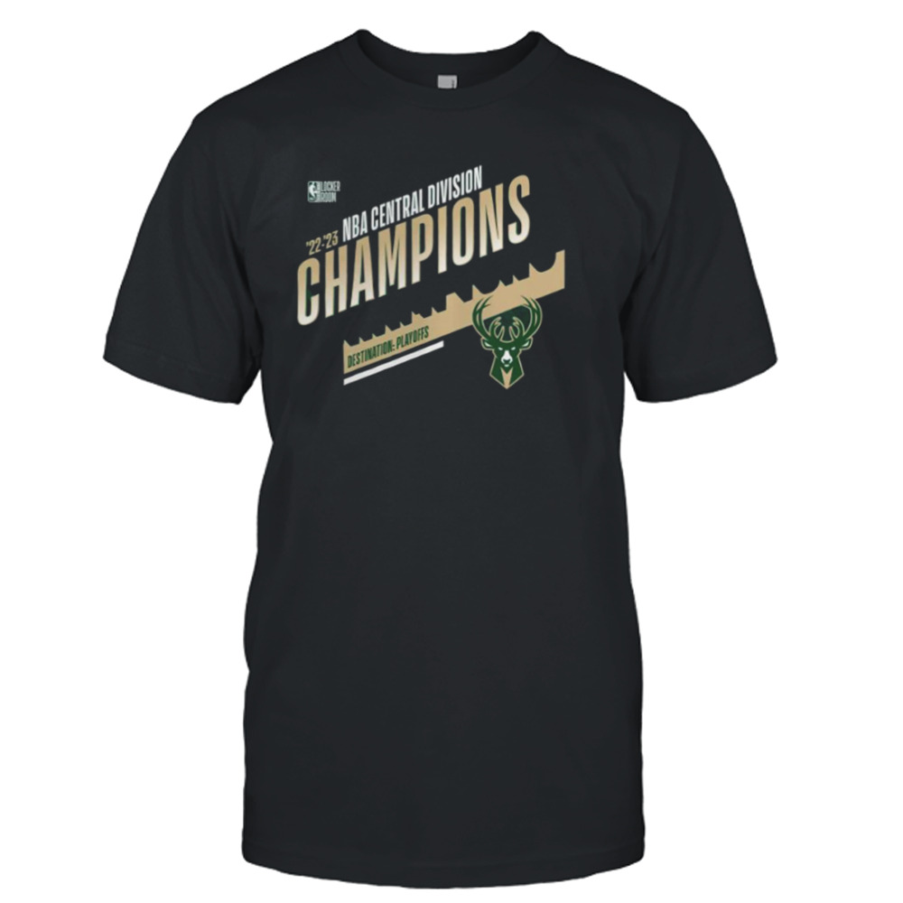 Milwaukee Bucks 2023 Central Division Champions Locker Room T-Shirt