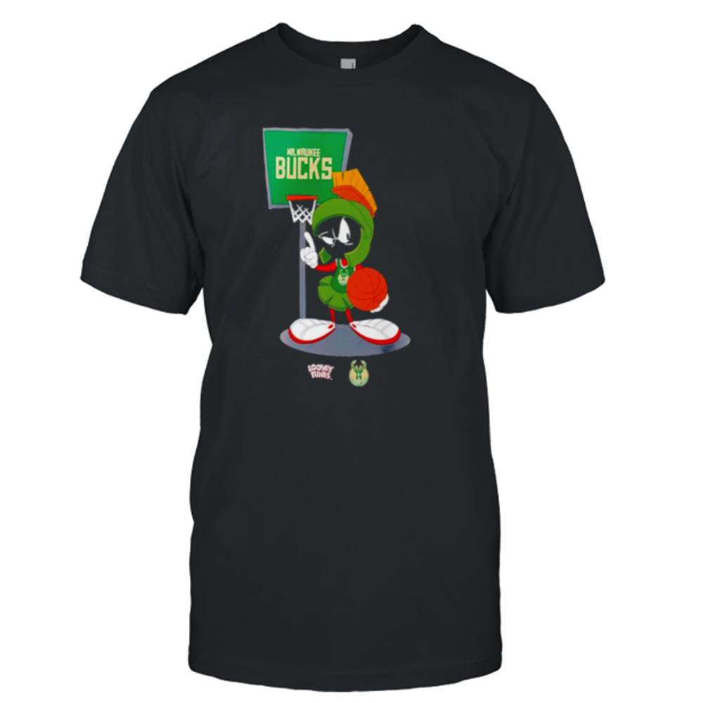 Milwaukee Bucks Looney Tunes Marvin the Martian shirt