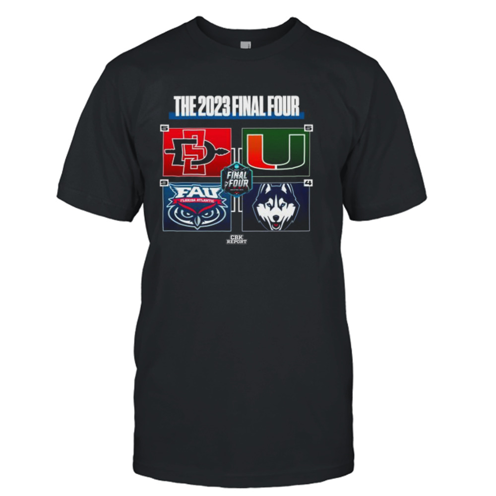 The 2023 Final Four 4 teams group logo shirt