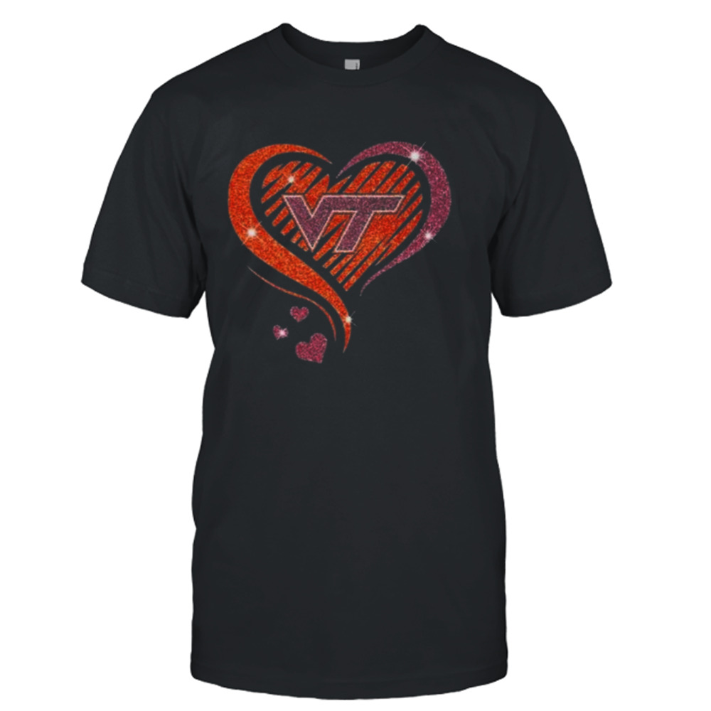 Virginia Tech Hokies 2023 NCAA Women’s Basketball Diamond Heart Shirt