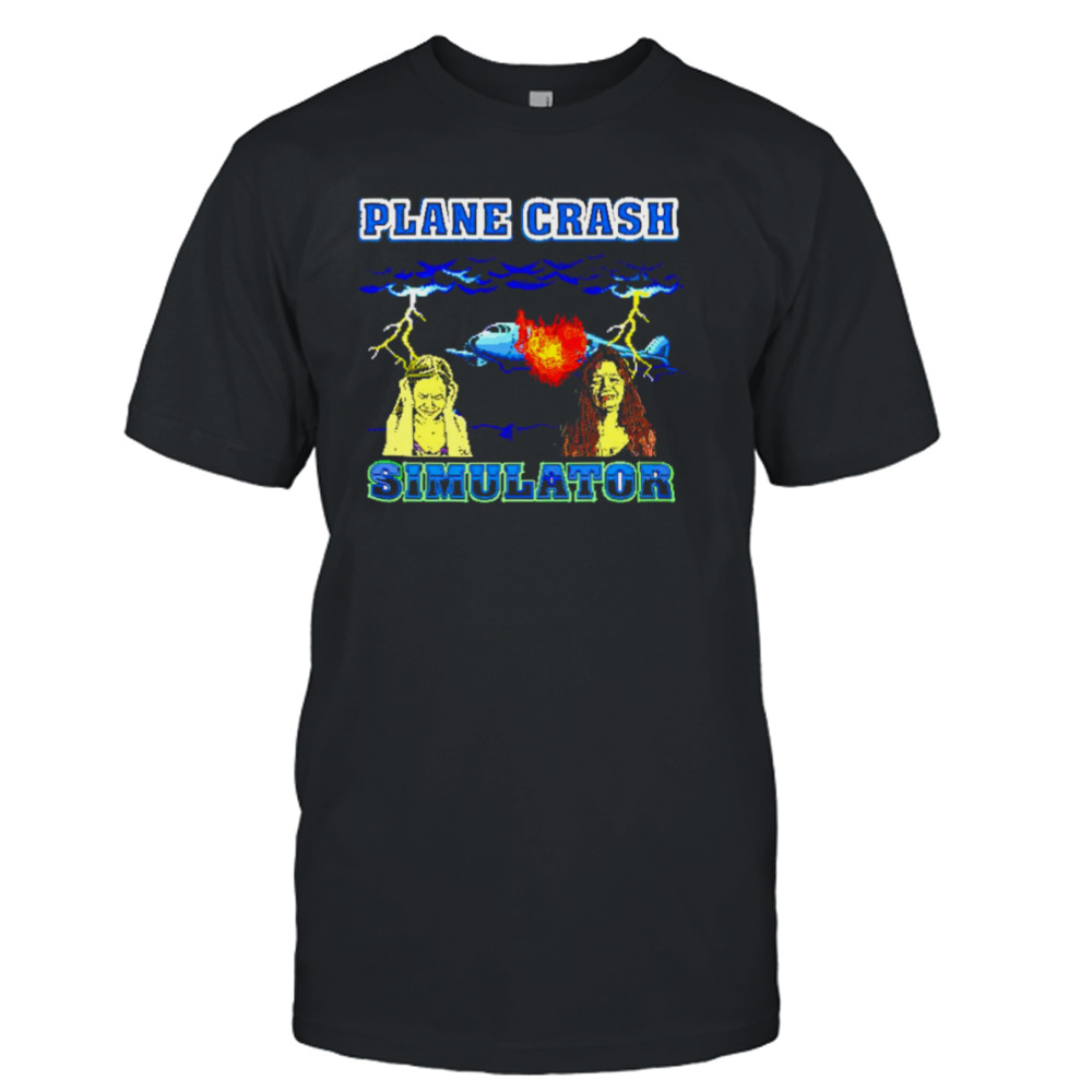 Plane Crash Simulator 8-bit shirt