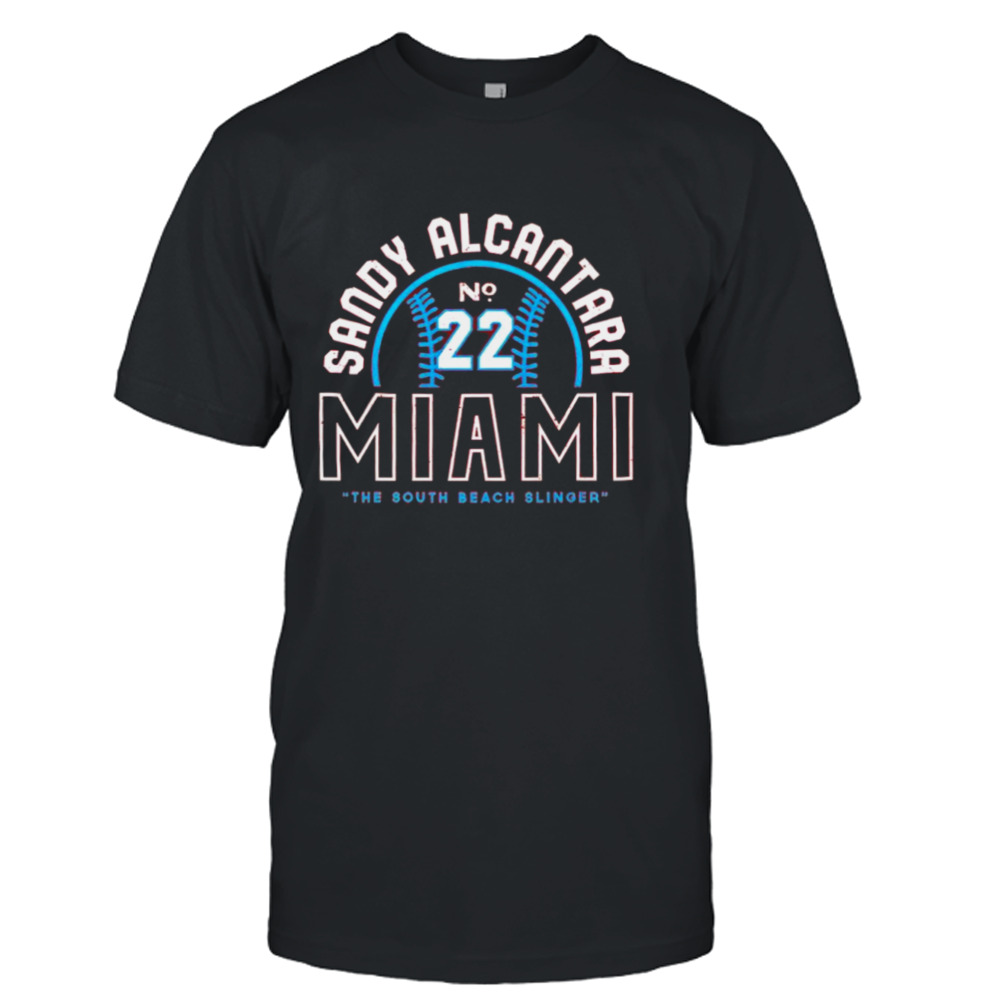 Sandy Alcantara Miami the south beach slinger shirt