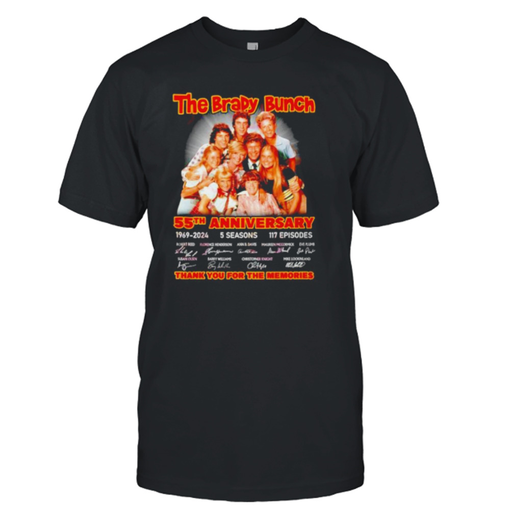 The Brady Bunch 55th Anniversary 1969 2024 thank you for the memories shirt