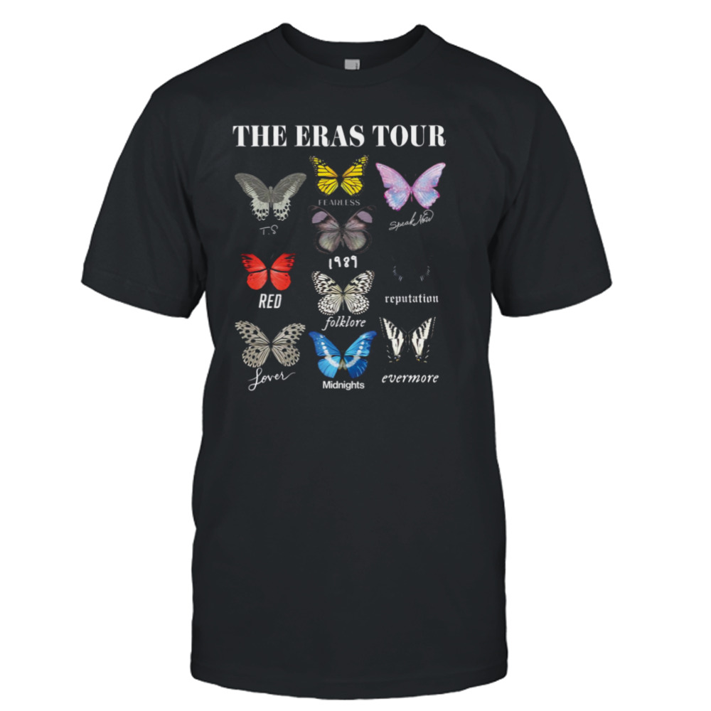 The Eras Tour Taylor Colors Butterlies shirt