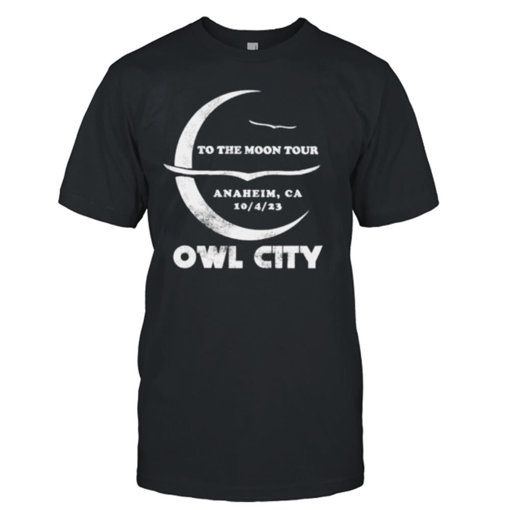 To the moon tour anaheim shirt