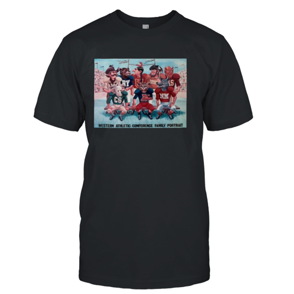 Western athletic conference family portrait shirt