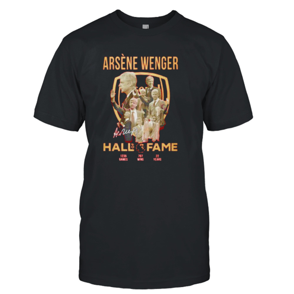 Arsene Wenger Hall of fame signautre shirt