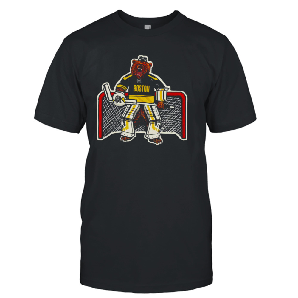 Boston Bruins goalie bear shirt