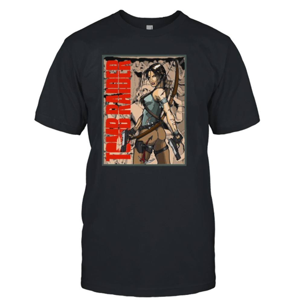 Cartoon Graphic Lara Croft Tomb Raider shirt