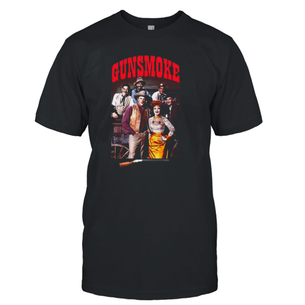 Cast Of Gunsmoke Mat Dillon And Kitty Doc And Festus shirt