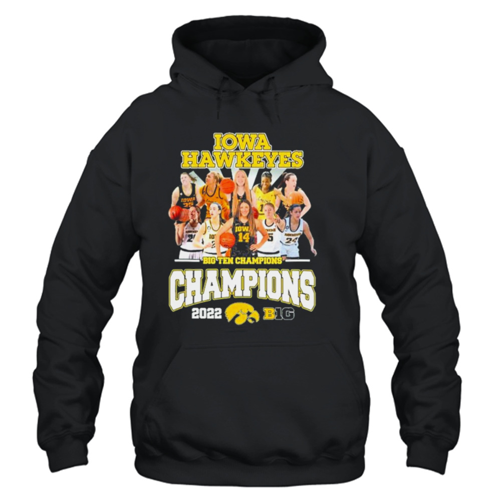 Iowa Hawkeyes Team Big Ten Champions Shirt 4 Unisex Hoodie