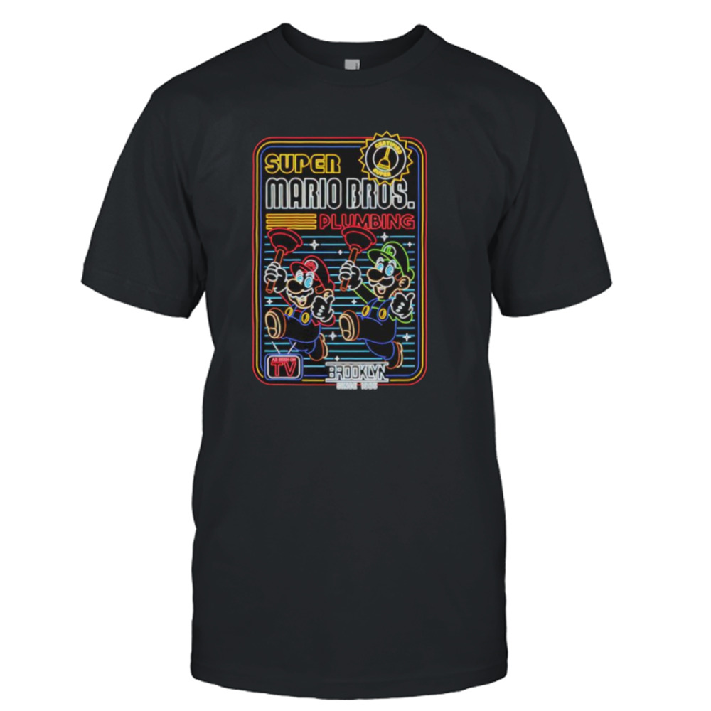 Mario Super Neon Bros TV shirt