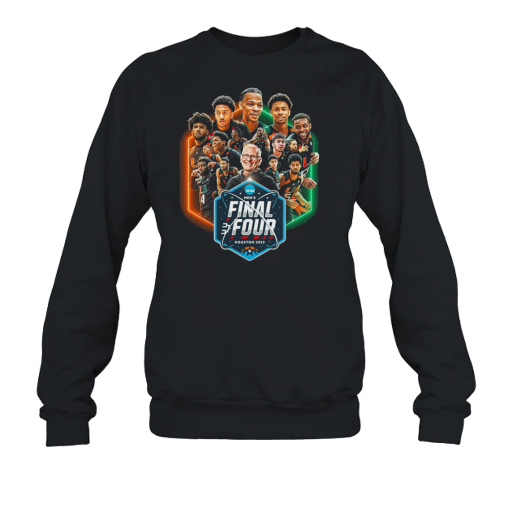Team Basketball Miami Hurricanes 2023 NCAA Men’s Final Four shirt 5 Crewneck Sweatshirt