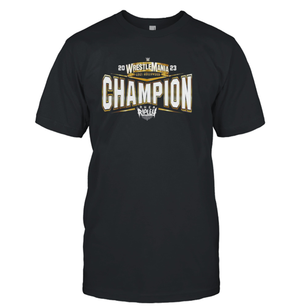 2023 Rhea Ripley WrestleMania Hollywood 39 Champion T-Shirt