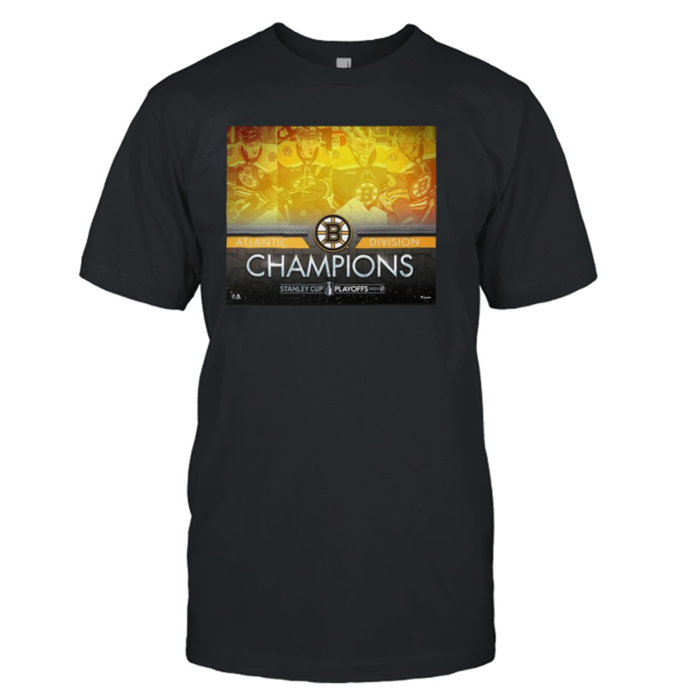 Boston Bruins 2023 Atlantic Division Champions Framed Shirt