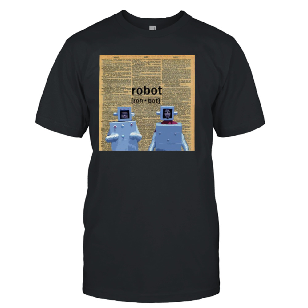 Flight Of The Robots Newspaper shirt