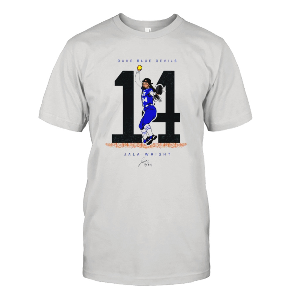 Jala Wright Duke Blue Debils Strike Out shirt