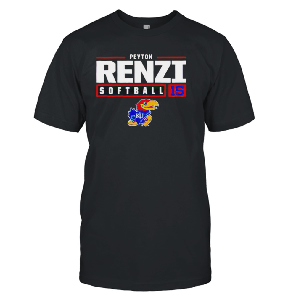 Kansas Jayhawks Peyton Renzi softball shirt