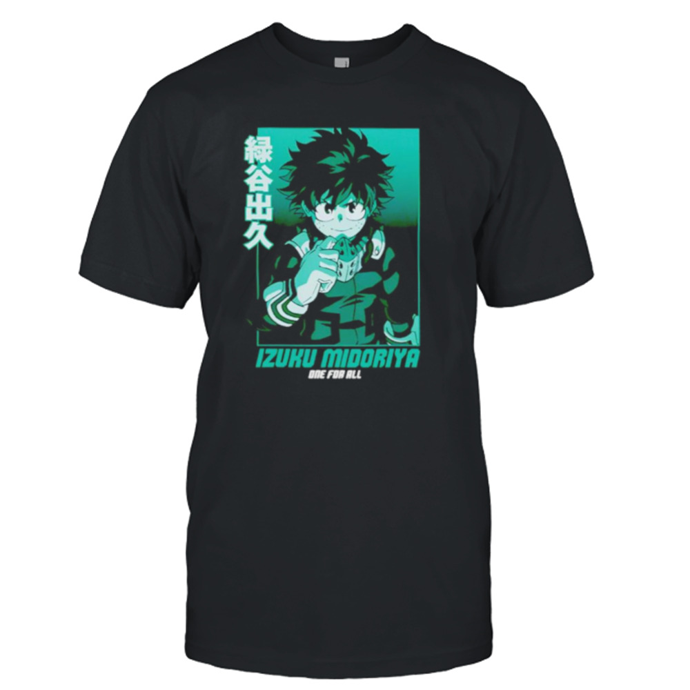 My hero academia izuku midoriya one for all shirt