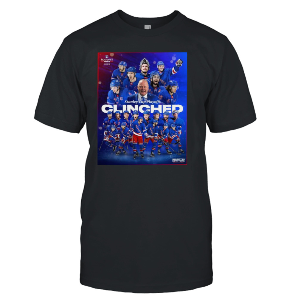 New York Rangers 2023 Stanley Cup Playoffs Clinched shirt